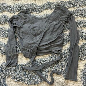 Lululemon studio wrap tie top